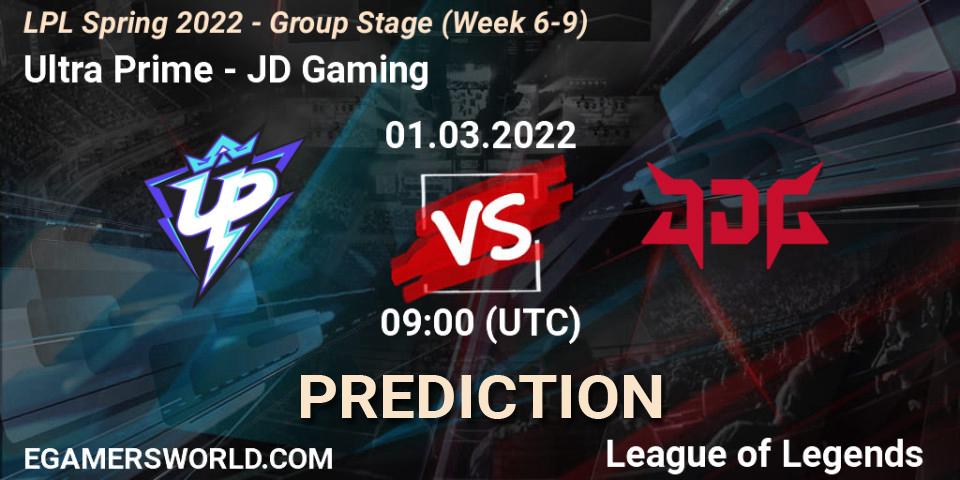 Pronóstico Ultra Prime - JD Gaming. 01.03.2022 at 09:00, LoL, LPL Spring 2022 - Group Stage (Week 6-9)
