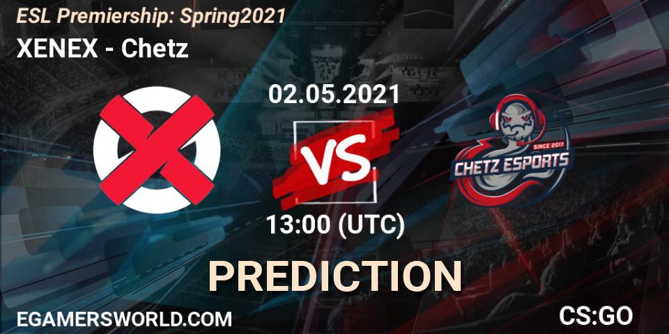 Pronóstico XENEX - Chetz. 02.05.2021 at 13:00, Counter-Strike (CS2), ESL Premiership: Spring 2021