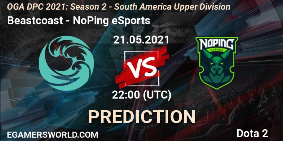 Pronóstico Beastcoast - NoPing eSports. 21.05.2021 at 22:00, Dota 2, OGA DPC 2021: Season 2 - South America Upper Division
