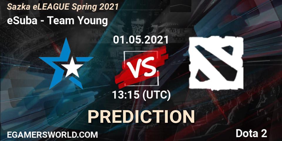Pronóstico eSuba - Team Young. 01.05.2021 at 13:13, Dota 2, Sazka eLEAGUE Spring 2021