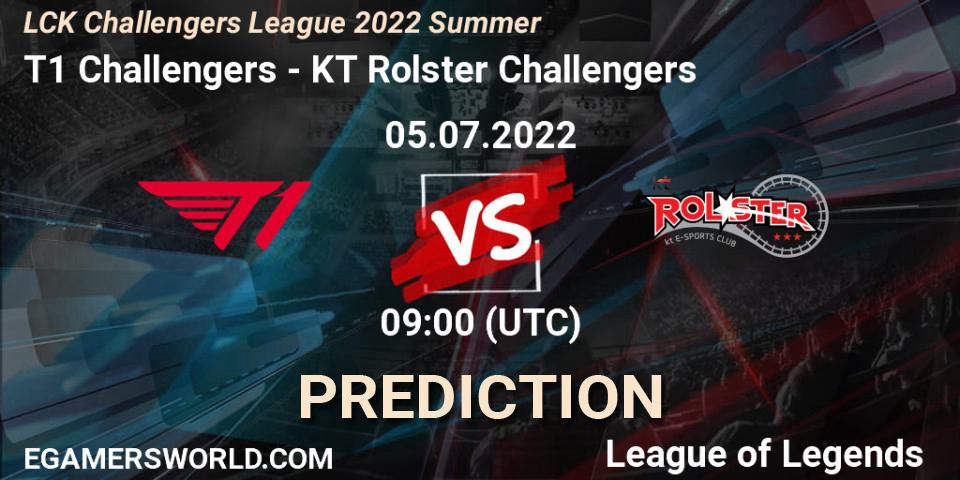 Pronóstico T1 Challengers - KT Rolster Challengers. 05.07.2022 at 08:50, LoL, LCK Challengers League 2022 Summer