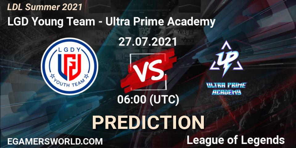 Pronóstico LGD Young Team - Ultra Prime Academy. 28.07.2021 at 07:00, LoL, LDL Summer 2021