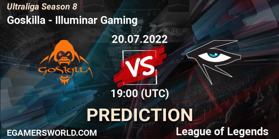 Pronóstico Goskilla - Illuminar Gaming. 20.07.2022 at 19:00, LoL, Ultraliga Season 8