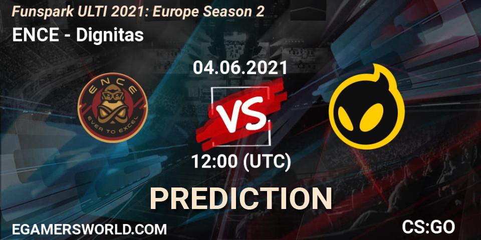 Pronóstico ENCE - Dignitas. 04.06.2021 at 12:00, Counter-Strike (CS2), Funspark ULTI 2021: Europe Season 2