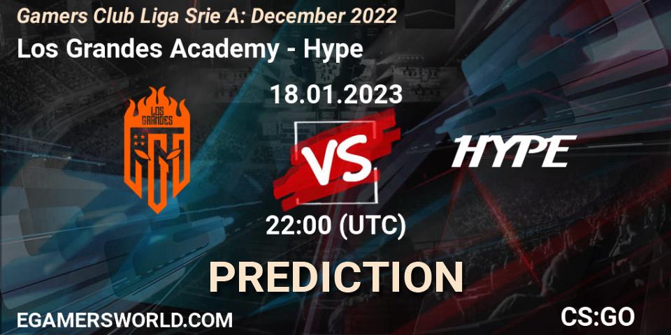 Pronóstico Los Grandes Academy - Hype. 18.01.23, CS2 (CS:GO), Gamers Club Liga Série A: December 2022