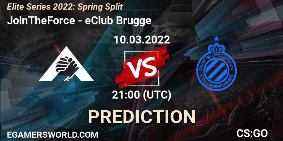 Pronóstico JoinTheForce - eClub Brugge. 10.03.2022 at 21:00, Counter-Strike (CS2), Elite Series 2022: Spring Split