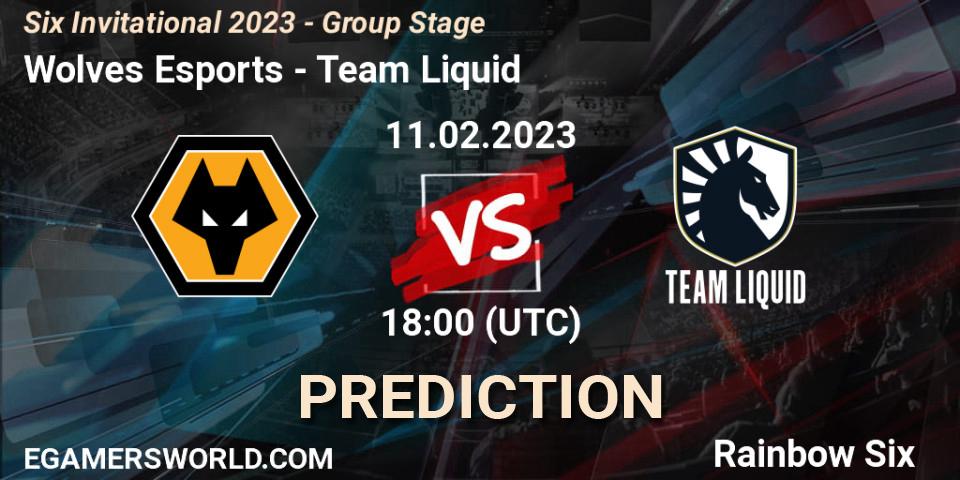 Pronóstico Wolves Esports - Team Liquid. 11.02.23, Rainbow Six, Six Invitational 2023 - Group Stage