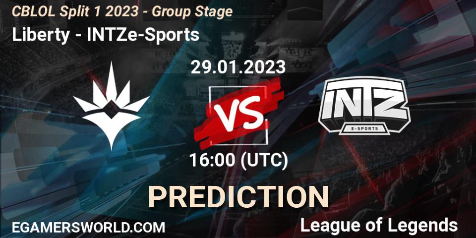 Pronóstico Liberty - INTZ e-Sports. 29.01.23, LoL, CBLOL Split 1 2023 - Group Stage