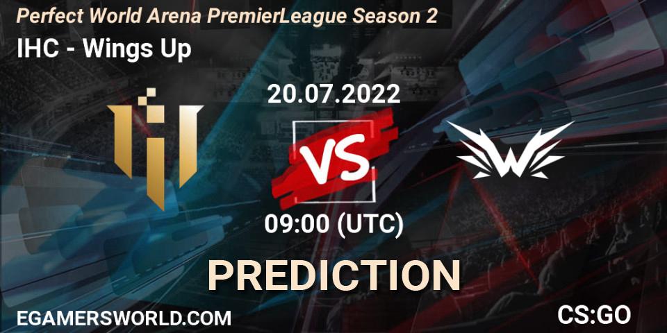 Pronóstico IHC - Wings Up. 20.07.2022 at 09:00, Counter-Strike (CS2), Perfect World Arena Premier League Season 2