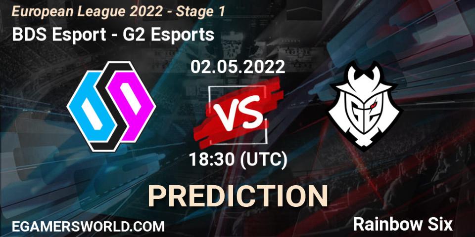 Pronóstico BDS Esport - G2 Esports. 02.05.22, Rainbow Six, European League 2022 - Stage 1