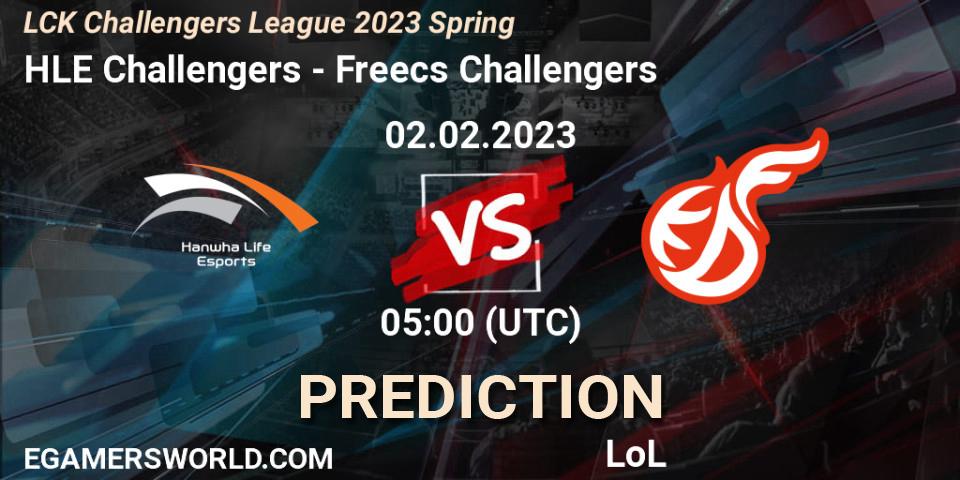 Pronóstico HLE Challengers - Freecs Challengers. 02.02.23, LoL, LCK Challengers League 2023 Spring