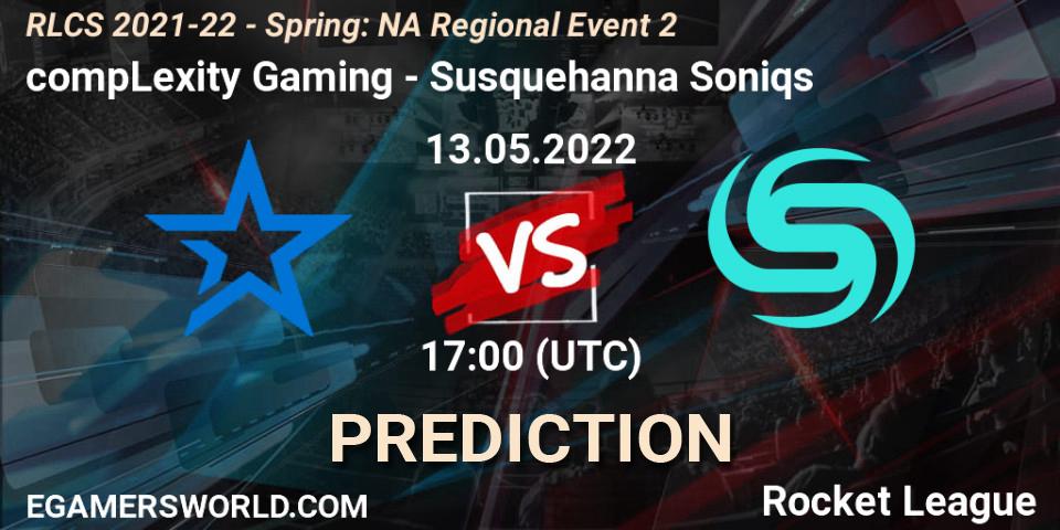 Pronóstico compLexity Gaming - Susquehanna Soniqs. 13.05.22, Rocket League, RLCS 2021-22 - Spring: NA Regional Event 2