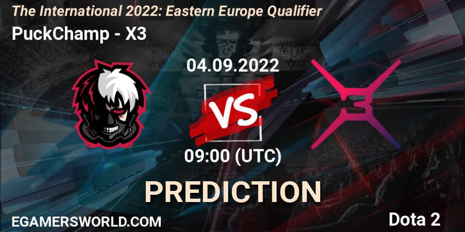 Pronóstico PuckChamp - X3. 04.09.22, Dota 2, The International 2022: Eastern Europe Qualifier