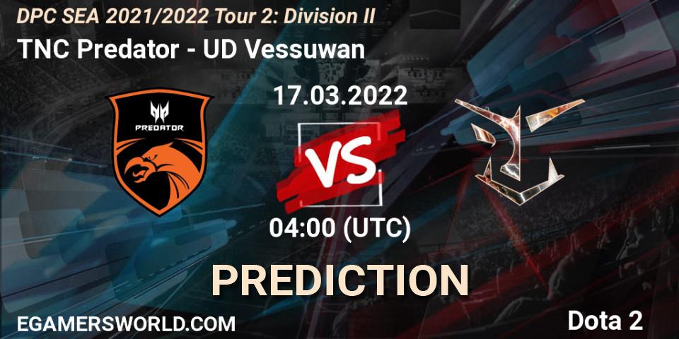 Pronóstico TNC Predator - UD Vessuwan. 21.03.2022 at 13:00, Dota 2, DPC 2021/2022 Tour 2: SEA Division II (Lower)