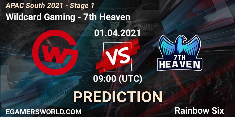 Pronóstico Wildcard Gaming - 7th Heaven. 01.04.2021 at 09:00, Rainbow Six, APAC South 2021 - Stage 1