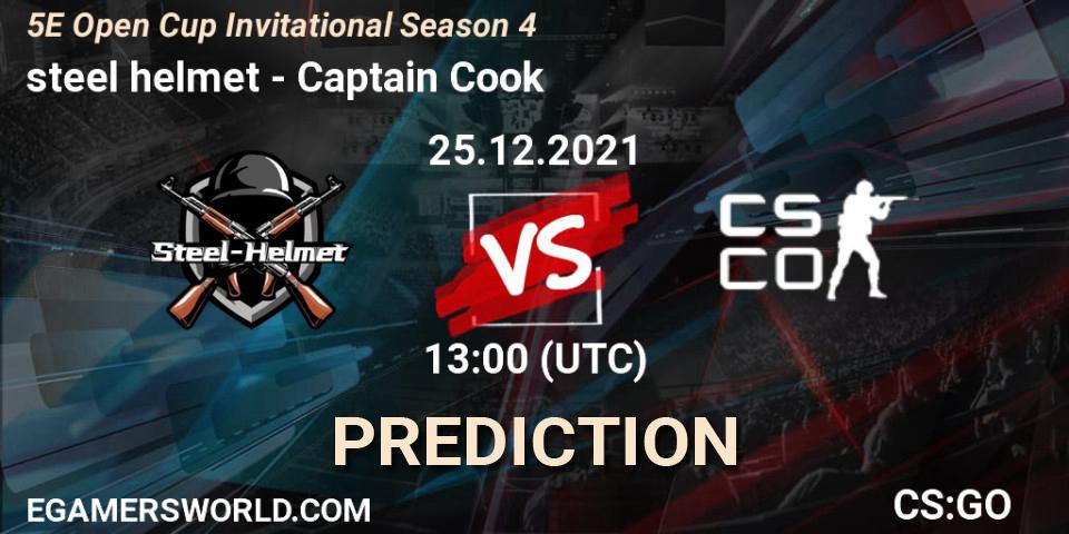 Pronóstico steel helmet - Captain Cook. 25.12.2021 at 13:00, Counter-Strike (CS2), 5E Open Cup Invitational Season 4