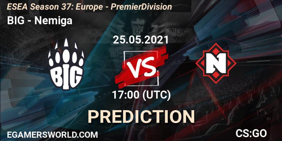 Pronóstico BIG - Nemiga. 07.06.2021 at 17:00, Counter-Strike (CS2), ESEA Season 37: Europe - Premier Division