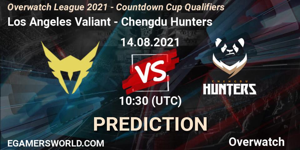 Pronóstico Los Angeles Valiant - Chengdu Hunters. 14.08.2021 at 09:00, Overwatch, Overwatch League 2021 - Countdown Cup Qualifiers