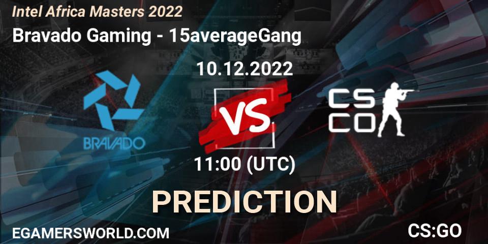Pronóstico Bravado Gaming - 15averageGang. 10.12.2022 at 11:00, Counter-Strike (CS2), Intel Africa Masters 2022