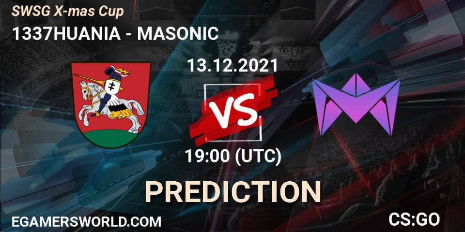Pronóstico 1337HUANIA - MASONIC. 14.12.21, CS2 (CS:GO), SWSG X-mas Cup