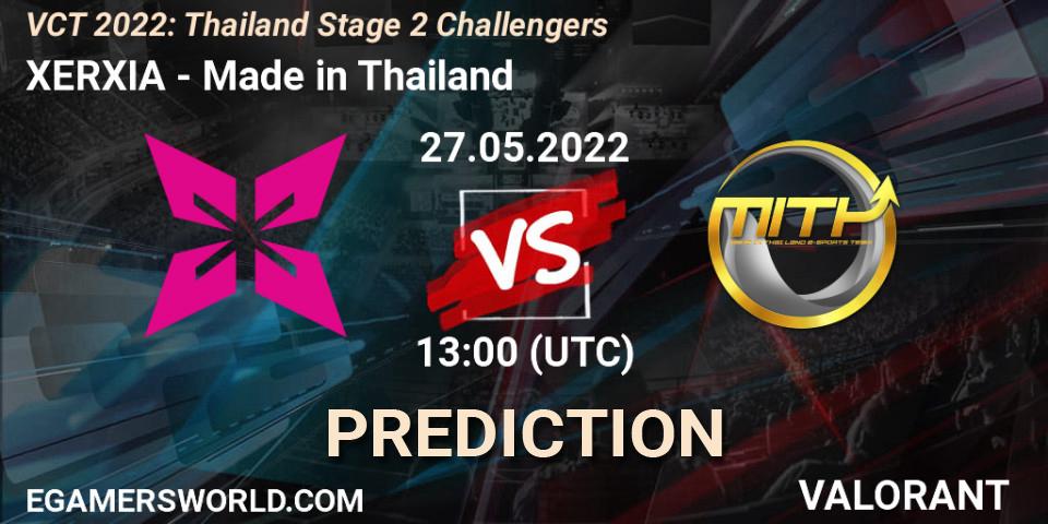 Pronóstico XERXIA - Made in Thailand. 27.05.2022 at 13:20, VALORANT, VCT 2022: Thailand Stage 2 Challengers