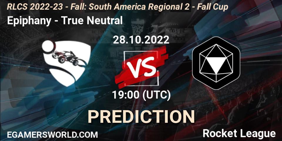 Pronóstico Epiphany - True Neutral. 28.10.2022 at 19:00, Rocket League, RLCS 2022-23 - Fall: South America Regional 2 - Fall Cup