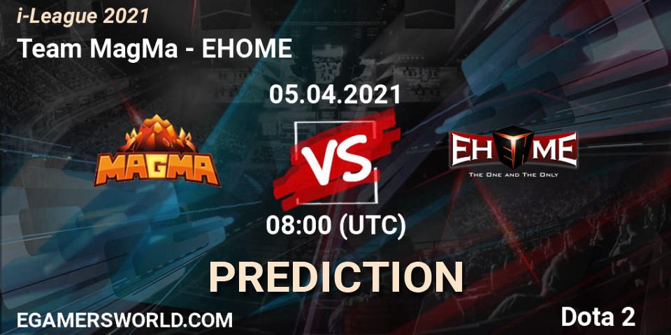 Pronóstico Team MagMa - EHOME. 05.04.2021 at 08:13, Dota 2, i-League 2021 Season 1