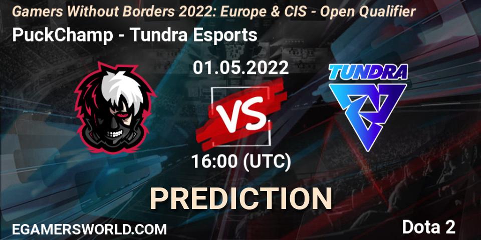 Pronóstico PuckChamp - Tundra Esports. 01.05.2022 at 16:05, Dota 2, Gamers Without Borders 2022: Europe & CIS - Open Qualifier