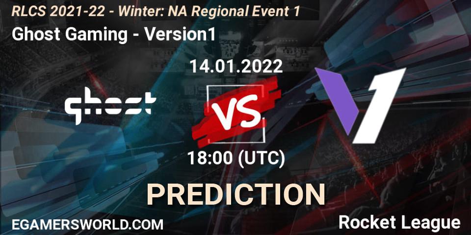 Pronóstico Ghost Gaming - Version1. 14.01.2022 at 18:00, Rocket League, RLCS 2021-22 - Winter: NA Regional Event 1