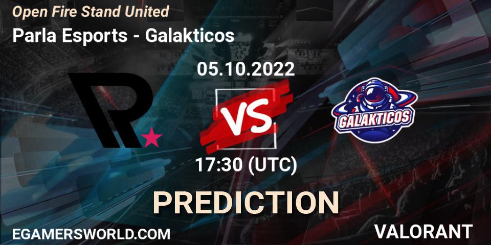 Pronóstico Parla Esports - Galakticos. 05.10.2022 at 17:40, VALORANT, Open Fire Stand United