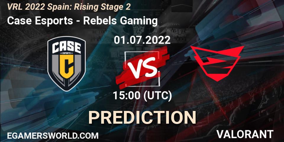 Pronóstico Case Esports - Rebels Gaming. 01.07.2022 at 15:20, VALORANT, VRL 2022 Spain: Rising Stage 2