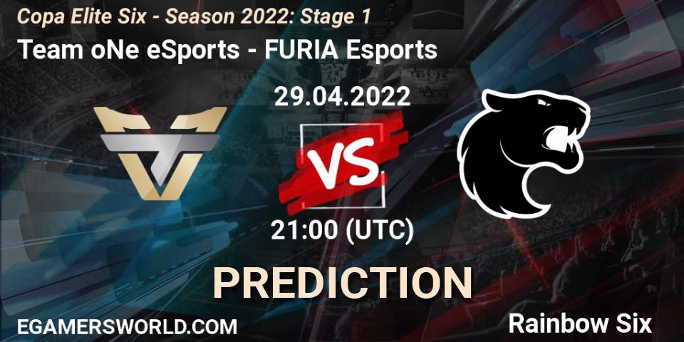 Pronóstico Team oNe eSports - FURIA Esports. 29.04.2022 at 21:00, Rainbow Six, Copa Elite Six - Season 2022: Stage 1