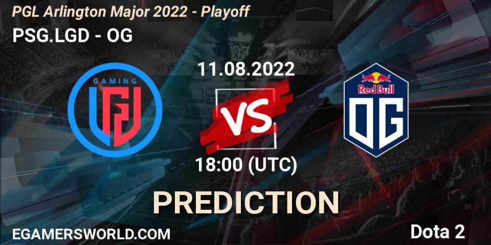 Pronóstico PSG.LGD - OG. 11.08.22, Dota 2, PGL Arlington Major 2022 - Playoff