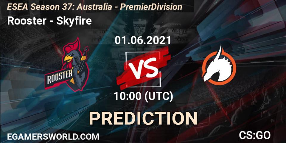 Pronóstico Rooster - Skyfire. 01.06.21, CS2 (CS:GO), ESEA Season 37: Australia - Premier Division