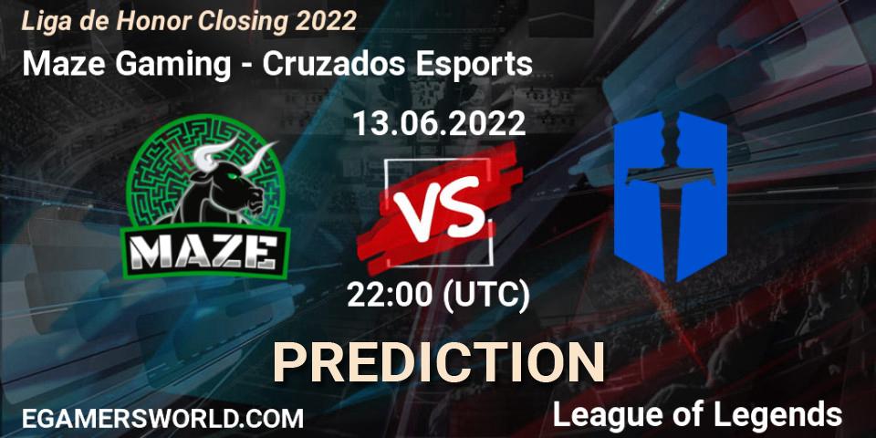Pronóstico Maze Gaming - Cruzados Esports. 13.06.2022 at 22:00, LoL, Liga de Honor Closing 2022