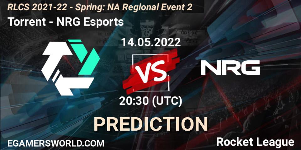 Pronóstico Torrent - NRG Esports. 14.05.22, Rocket League, RLCS 2021-22 - Spring: NA Regional Event 2