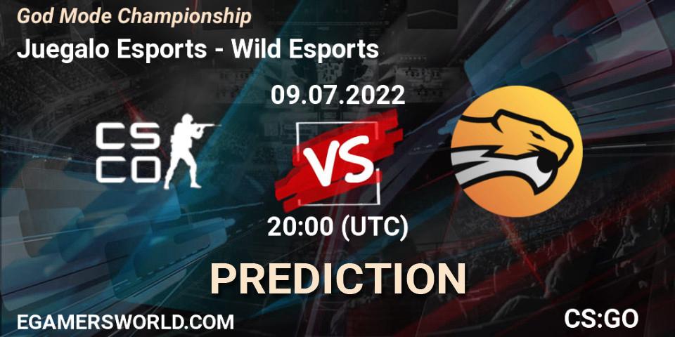 Pronóstico Juegalo Esports - Wild Esports. 09.07.2022 at 20:00, Counter-Strike (CS2), God Mode Championship