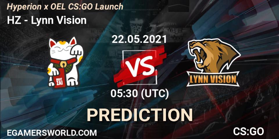 Pronóstico HZ - Lynn Vision. 22.05.21, CS2 (CS:GO), Hyperion x OEL CS:GO Launch