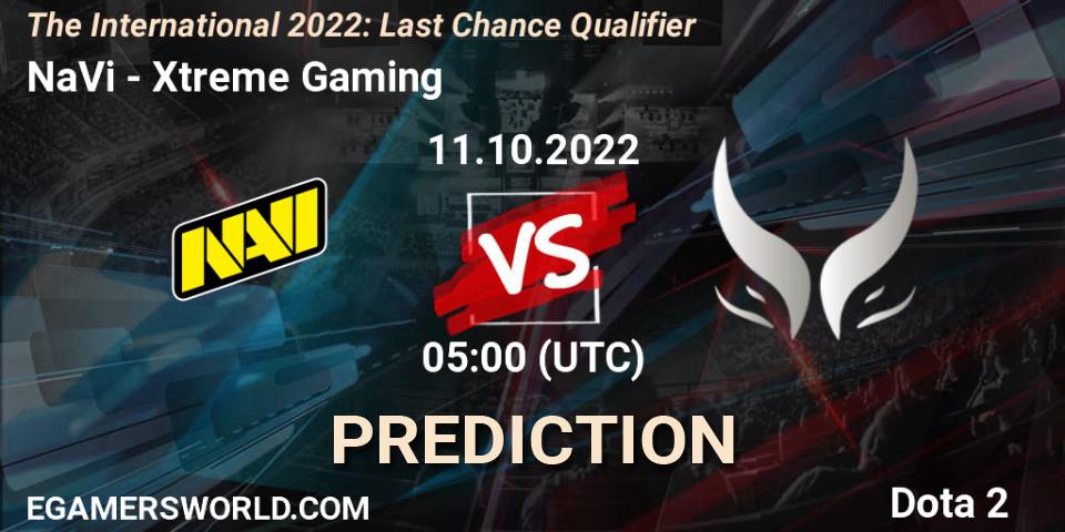 Pronóstico NaVi - Xtreme Gaming. 11.10.2022 at 05:59, Dota 2, The International 2022: Last Chance Qualifier