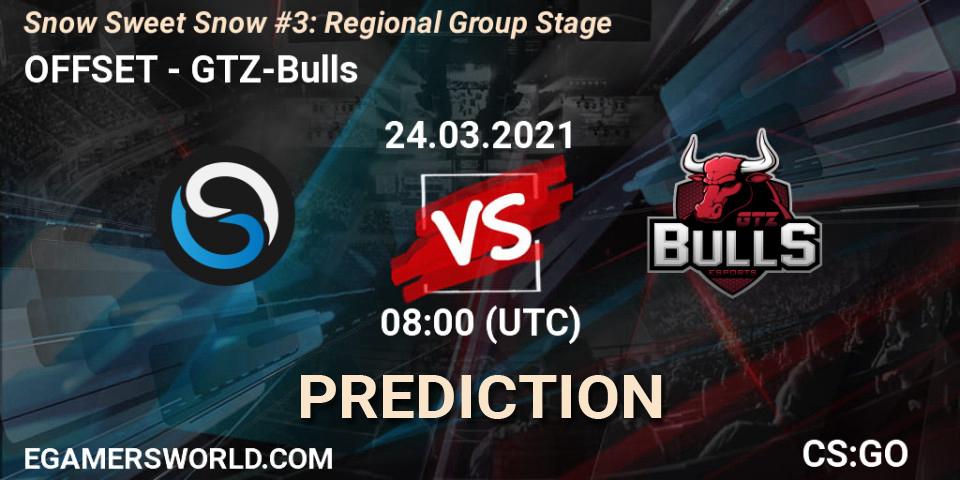 Pronóstico OFFSET - GTZ-Bulls. 24.03.2021 at 08:00, Counter-Strike (CS2), Snow Sweet Snow #3: Regional Group Stage