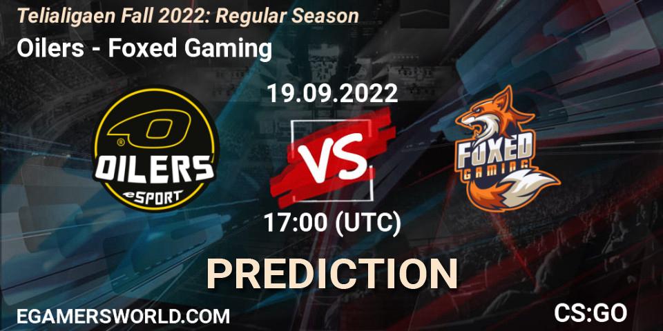 Pronóstico Oilers - Foxed Gaming. 19.09.2022 at 17:00, Counter-Strike (CS2), Telialigaen Fall 2022: Regular Season