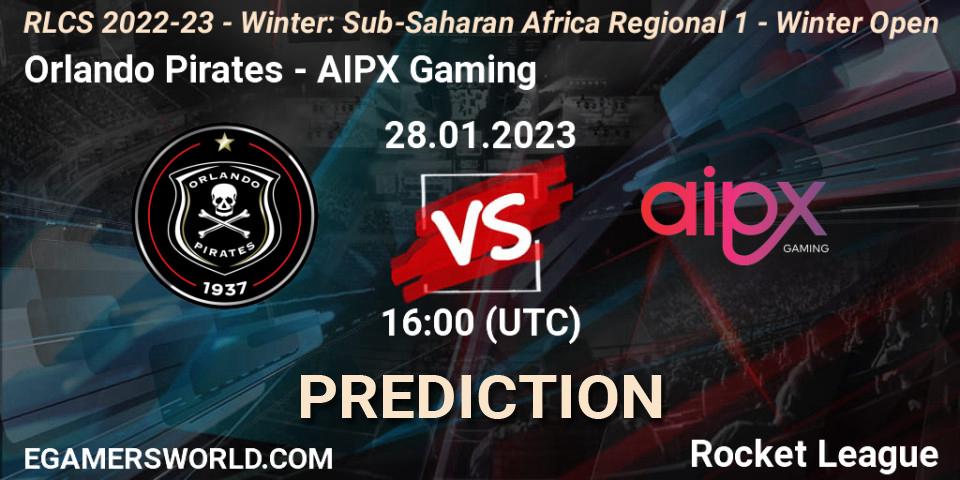 Pronóstico Orlando Pirates - AIPX Gaming. 28.01.23, Rocket League, RLCS 2022-23 - Winter: Sub-Saharan Africa Regional 1 - Winter Open