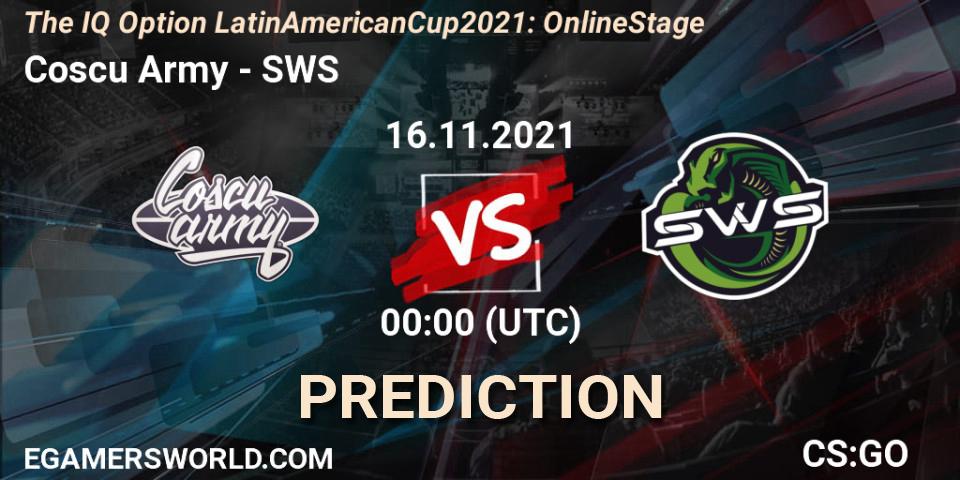 Pronóstico Coscu Army - SWS. 16.11.2021 at 00:00, Counter-Strike (CS2), The IQ Option Latin American Cup 2021: Online Stage