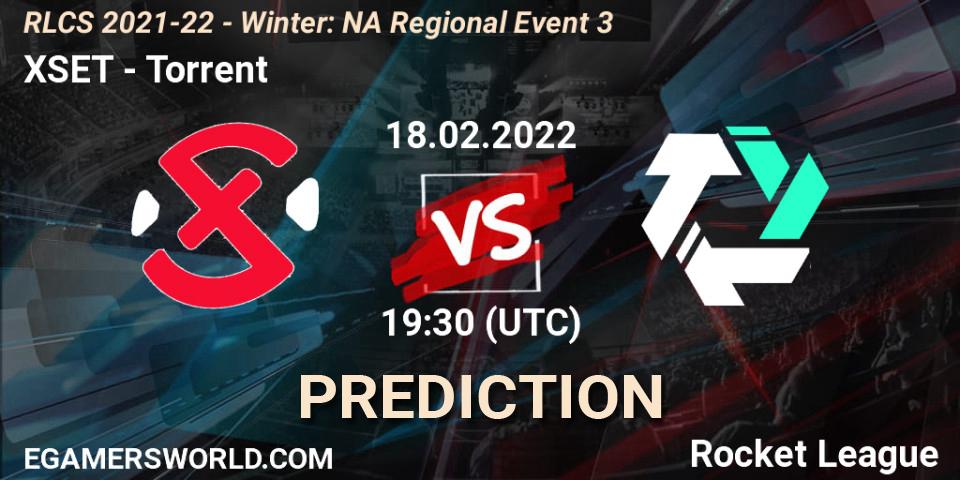 Pronóstico XSET - Torrent. 18.02.2022 at 19:30, Rocket League, RLCS 2021-22 - Winter: NA Regional Event 3