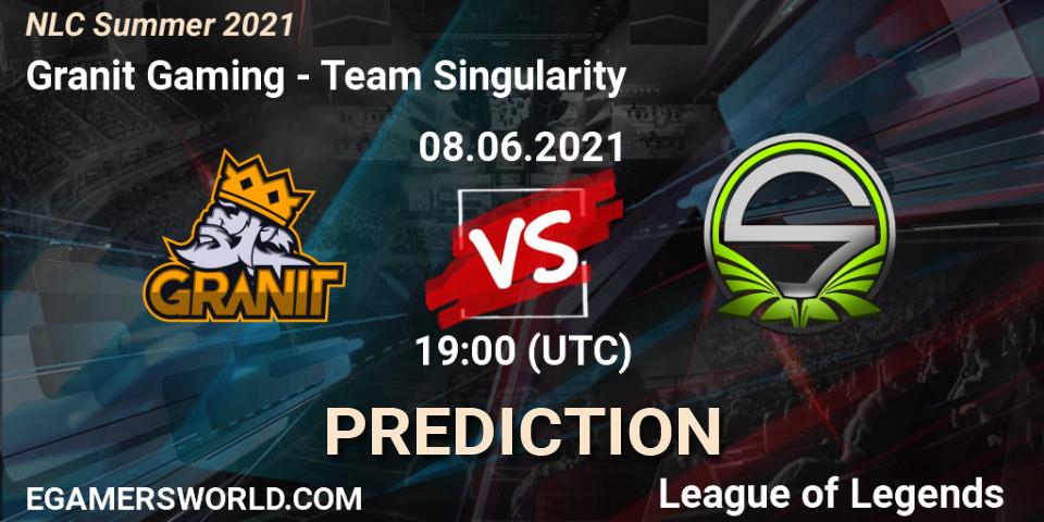 Pronóstico Granit Gaming - Team Singularity. 08.06.2021 at 19:00, LoL, NLC Summer 2021