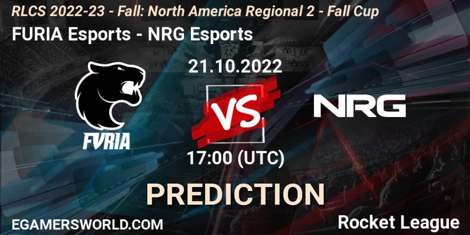 Pronóstico FURIA Esports - NRG Esports. 21.10.2022 at 17:00, Rocket League, RLCS 2022-23 - Fall: North America Regional 2 - Fall Cup