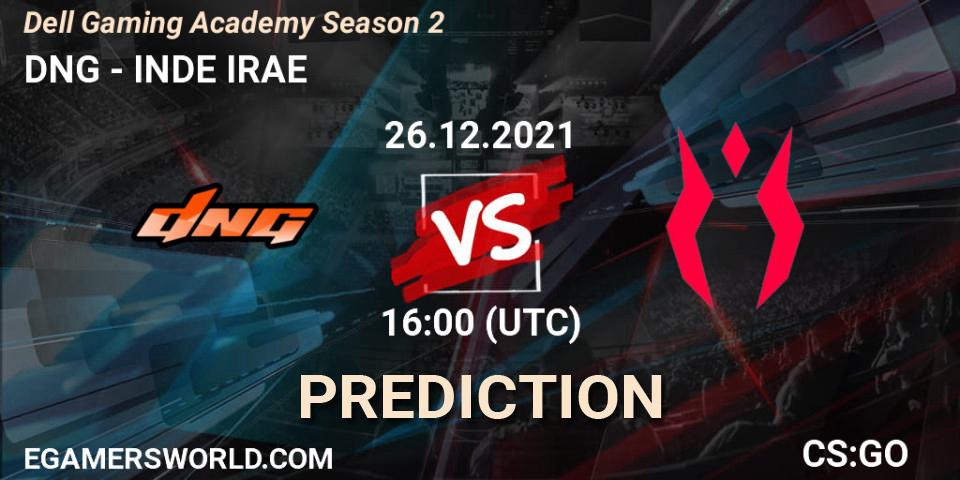Pronóstico DNG - INDE IRAE. 26.12.2021 at 16:05, Counter-Strike (CS2), Dell Gaming Academy Season 2