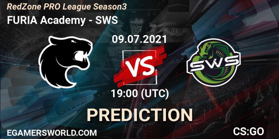 Pronóstico FURIA Academy - SWS. 09.07.2021 at 19:00, Counter-Strike (CS2), RedZone PRO League Season 3