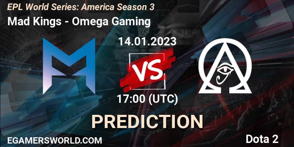 Pronóstico Mad Kings - Omega Gaming. 14.01.2023 at 17:15, Dota 2, EPL World Series: America Season 3