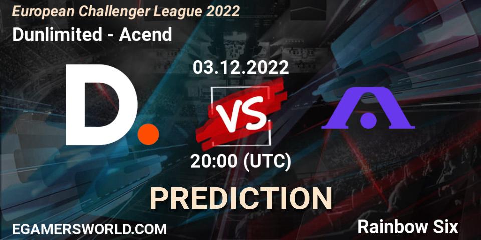 Pronóstico Dunlimited - Acend. 03.12.22, Rainbow Six, European Challenger League 2022